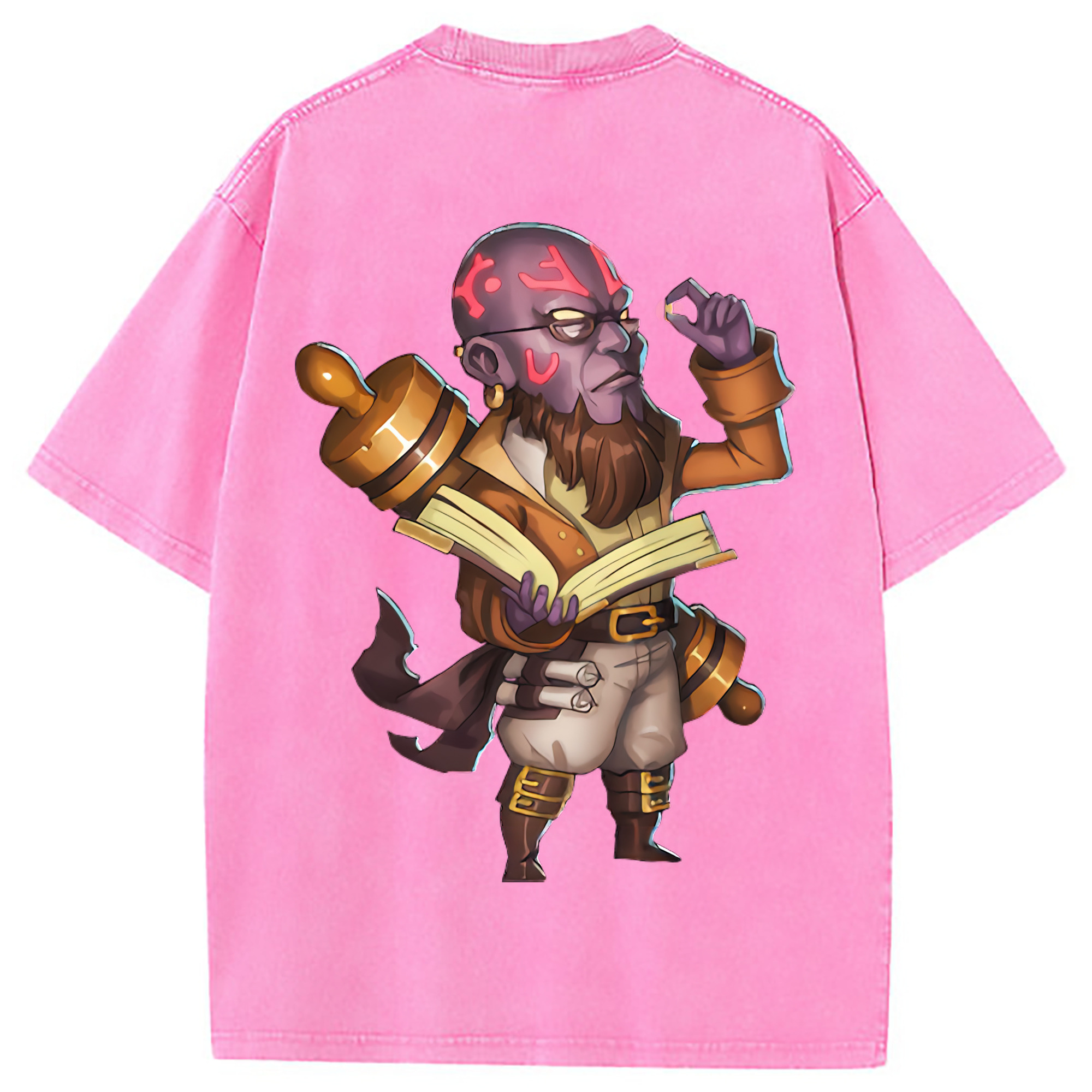 （画像用） リーグ・オブ・レジェンド League of Legends LOL 綿100% ヴィンテージ風 半袖Tシャツ（背面プリント）